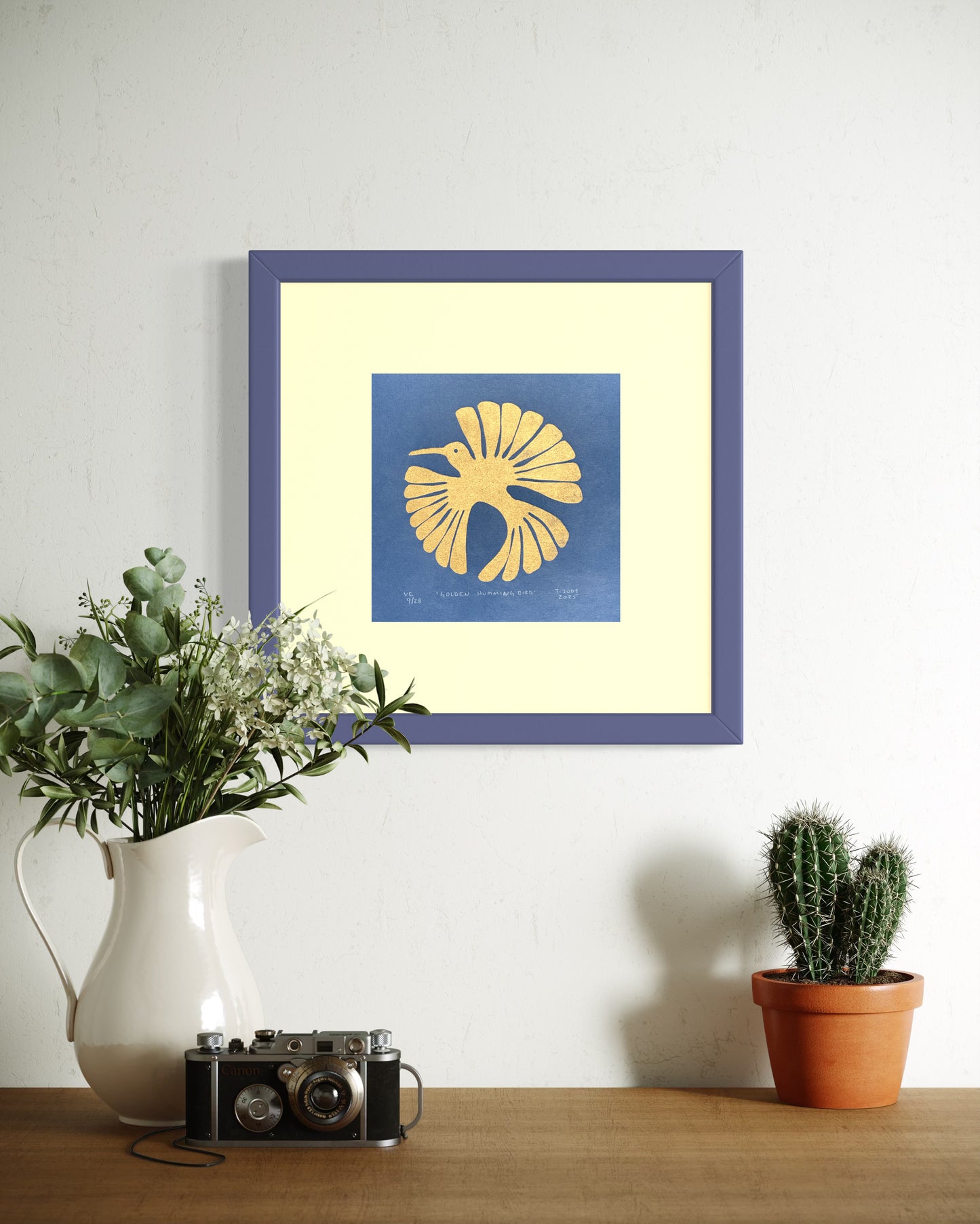 Golden Hummingbird - 8"