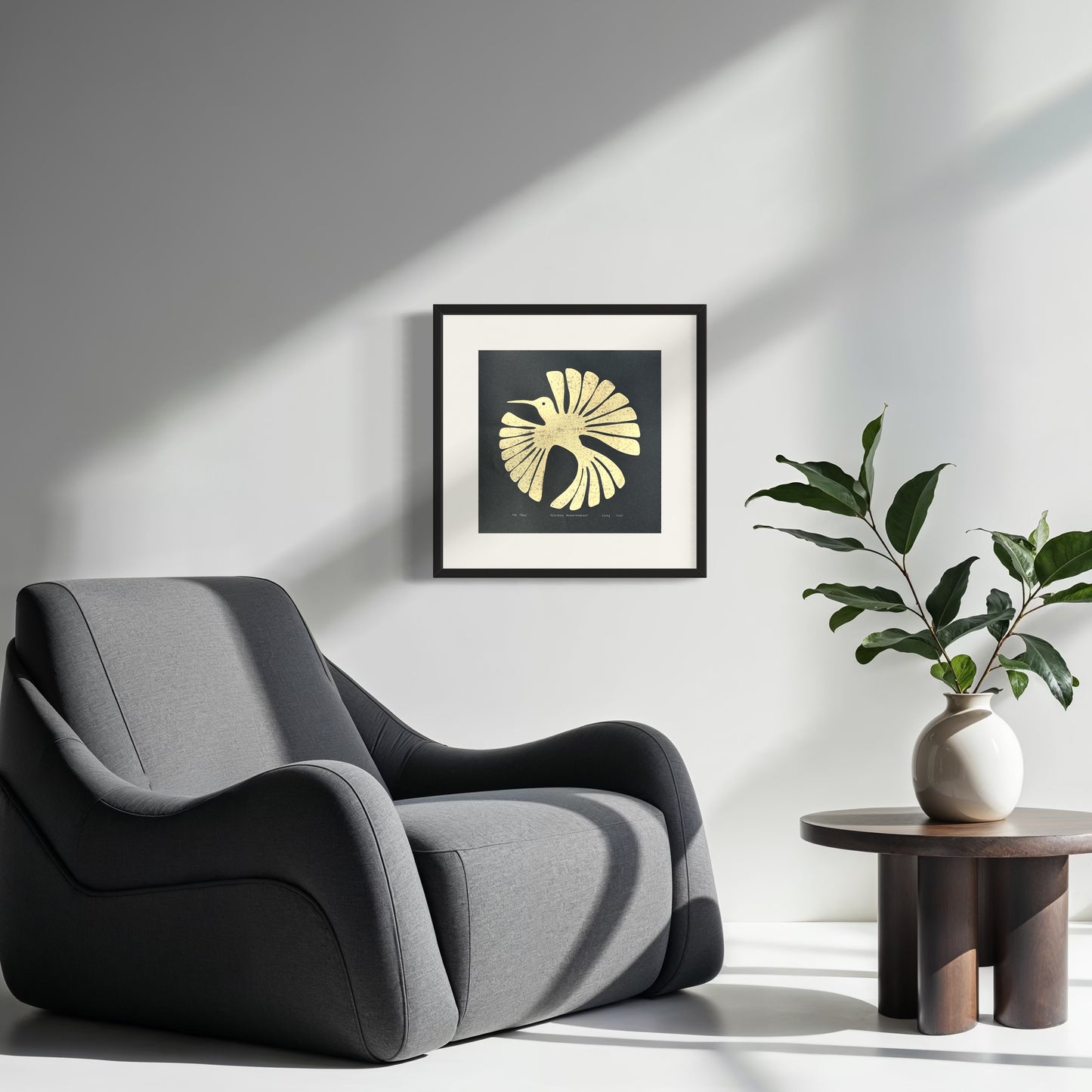 Golden Hummingbird - 14"