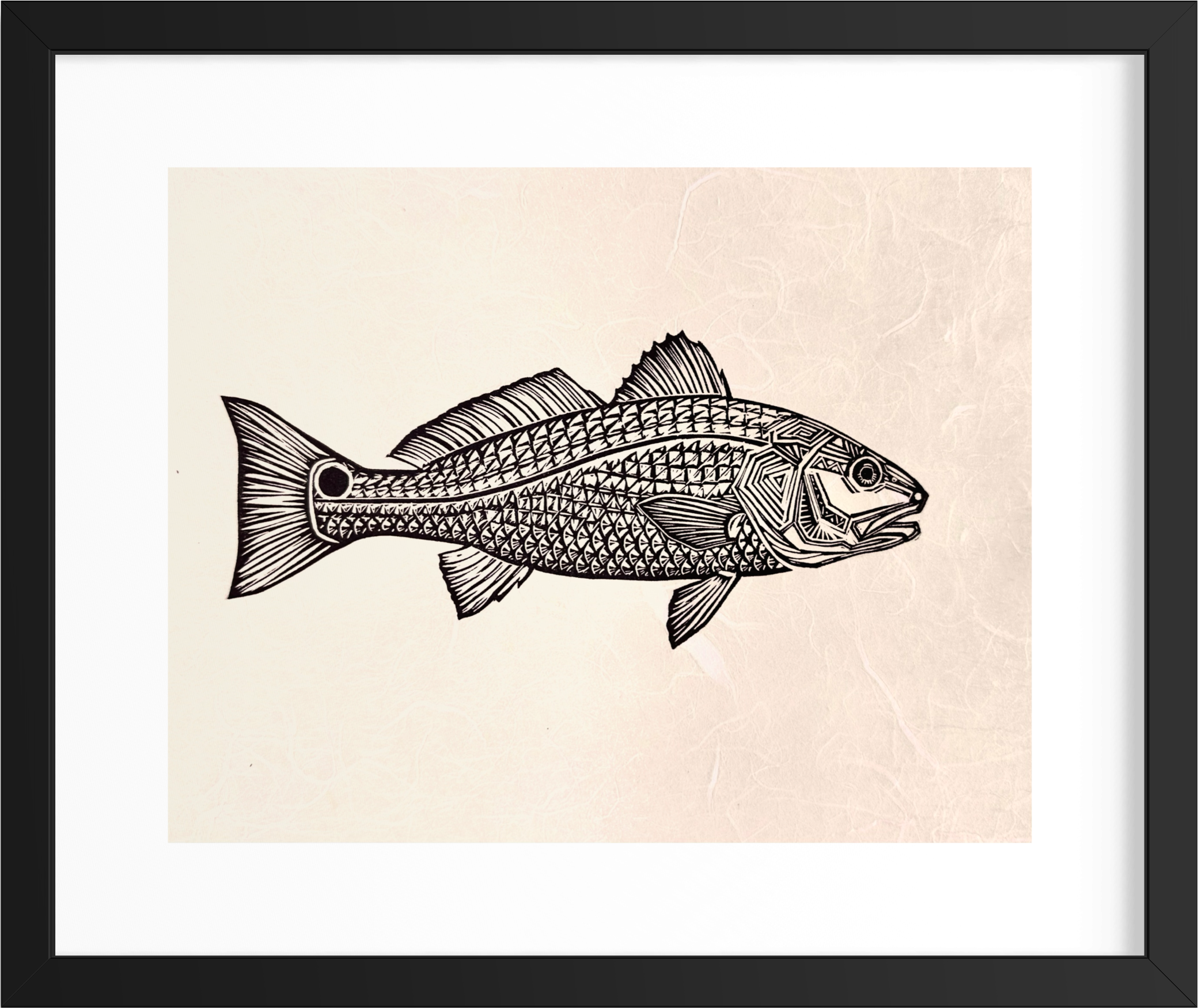 Redfish| Limited Edition Fishing Print For Sale – Old City Printmakers