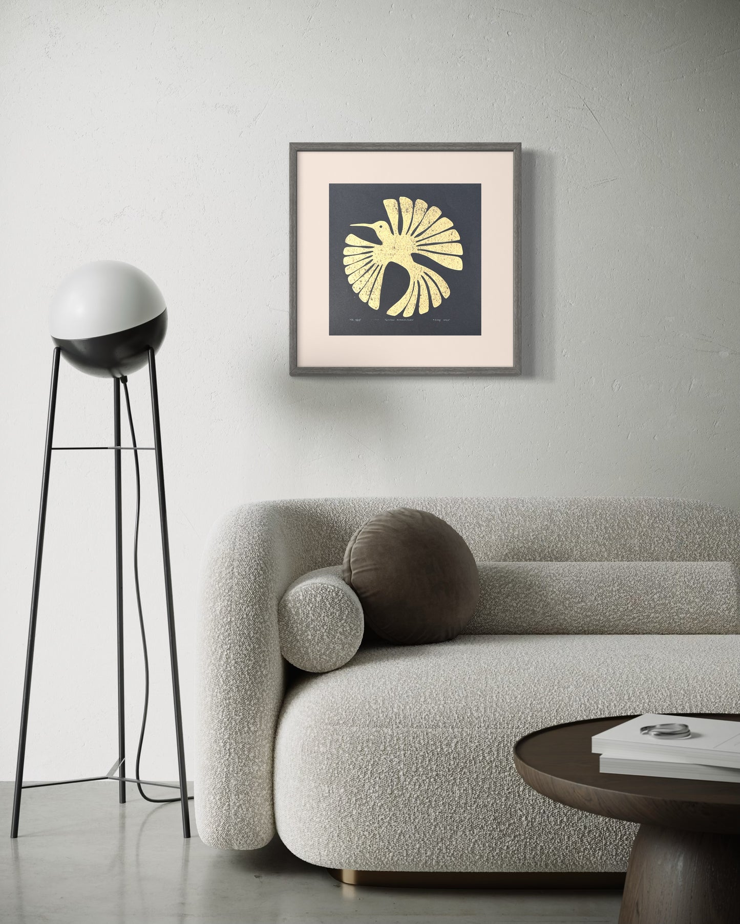 Golden Hummingbird - 14"