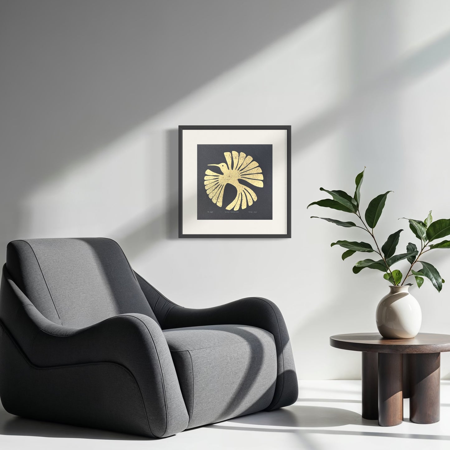 Golden Hummingbird - 14"